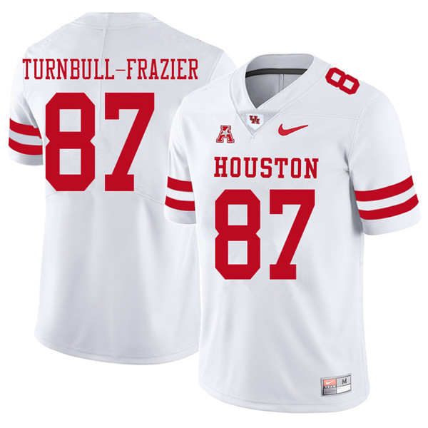 2018 Men #87 Sid Turnbull-Frazier Houston Cougars College Football Jerseys Sale-White - Click Image to Close